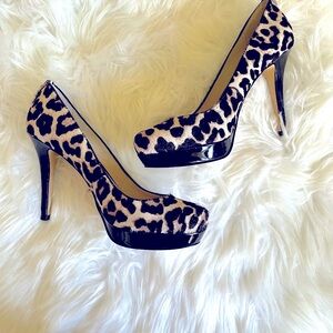 NEW WITH BOX MICHAEL KORS CALF HAIR PUMP CHEETAH PRINT 4 INCH HEEL SIZE 7.5
